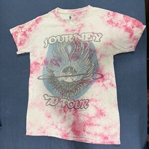Junk Food Pink Tie-Dye Journey Concert T-shirt Size XS Urban Outfitters